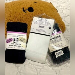 3 Pairs Girls’ Tights